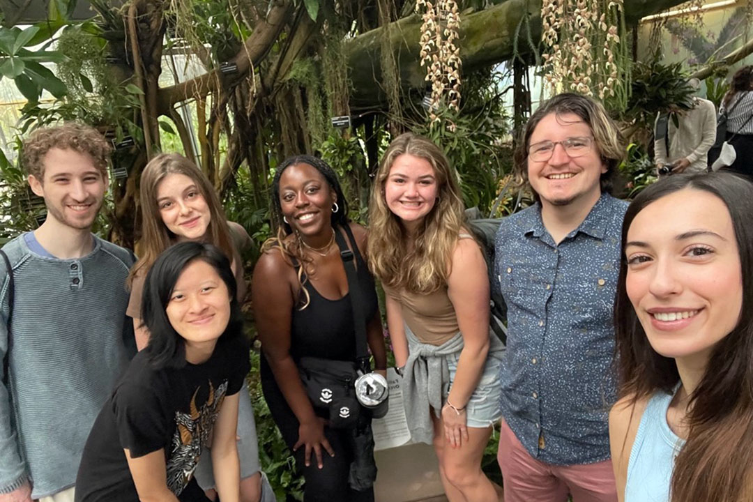 A group of Harlan scholars in the jungle