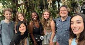 A group of Harlan scholars in the jungle